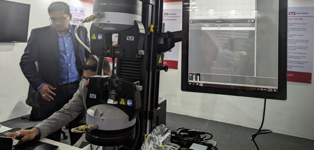 Automotive Testing Expo India Day 1: Instron India demonstrates its state-of-the-art noise detection test system and new 6800 EM test system