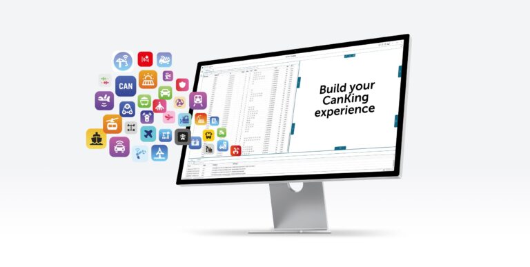 Kvaser unveils customizable CanKing 7 extensions Kvaser display on a monitor.