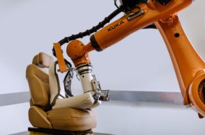 robots can exert forces more than 800N (82kg) on each seat design 25,000 times over a period of around five days.