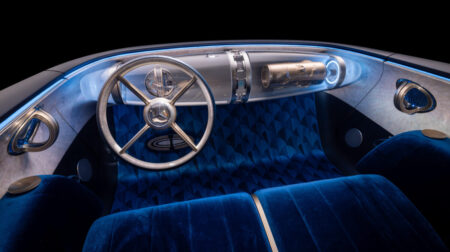 Art deco meets AI in Mercedes-Benz’s Vision Iconic concept A promo pic of the Mercedes-Benz Vision Iconic concept's interior