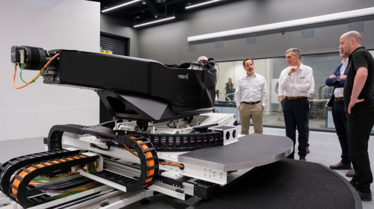 The Ansible Motion Delta S2 dynamic DIL simulator in a laboratory