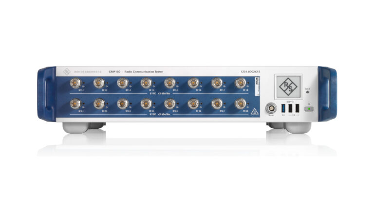 Rohde & Schwarz and MediaTek partner to advance 6G waveform testing The Rohde & Schwarz CMP180 radio communication tester, shown in profile against a white background